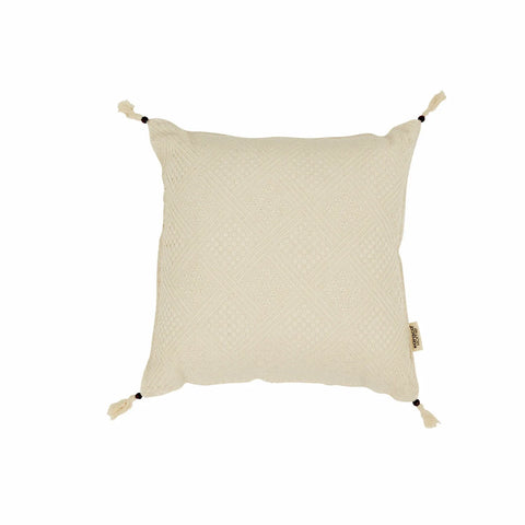 Karaca Home Arven Filled Cushion, 43cmx43cm, Ecru