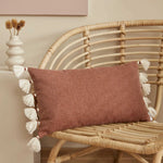 Karaca Home Arina Filled Cushion, 55cm, Brick-Colored