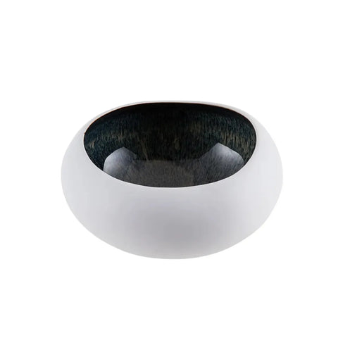 Karaca Galactic Porcelain Bowl, 14.5cmx13.5cmx7cm, White Multi