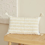 Karaca Home Sheri Filled Cushion, 31cmx50cm, Cream