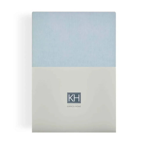 Karaca Home Jersey Fitted Sheet, Double, Light Blue