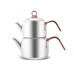 Karaca Manes Stainless Steel Teapot Set, Mini, Rose