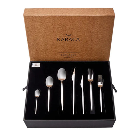 Karaca Thor 84-Piece Stainless Steel Cutlery Set for 12 People, Silver