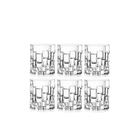 RCR Etna 6-Piece Glass Set for 6 People, 330ml, Transparent