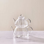 Karaca Lori Borosilicate Glass Teapot Set, Transparent