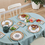 Karaca Positano 18-Piece Bone China Serveware Set for 6 People, Platinum