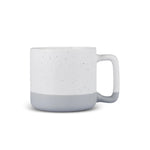 Karaca Maybel Stoneware Mug, 400ml, White-Grey Orange