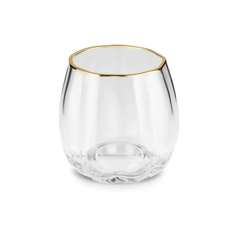 Karaca Priscilla 6-Piece Glass Set for 6 People, 380ml, Gold