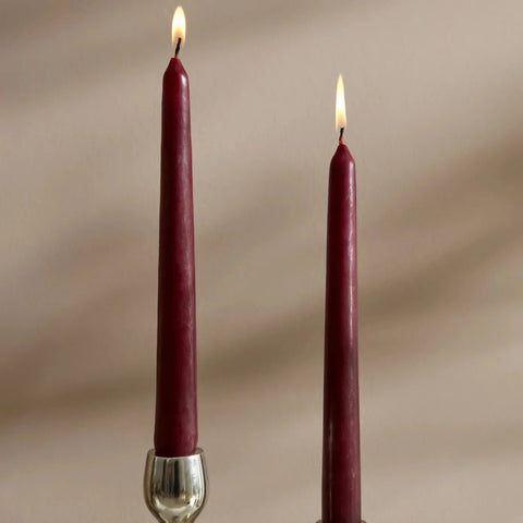 Karaca Home Andy 2-Piece Candle, 24cm, Burgundy