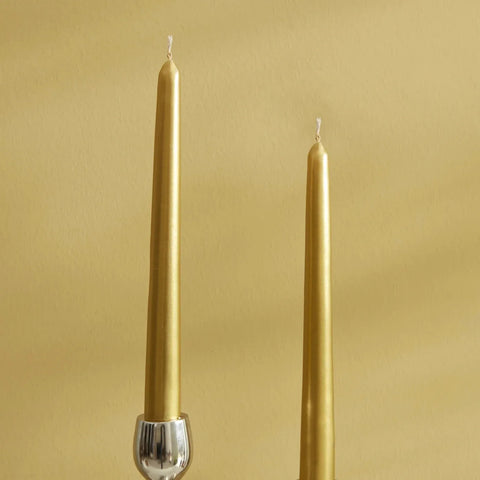 Karaca Home Andy 2-Piece Candle, 24cm, Gold