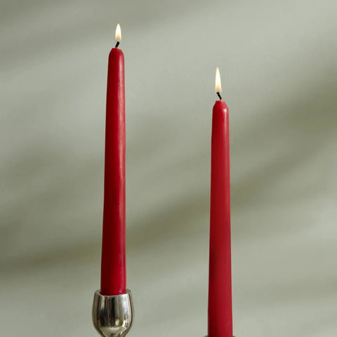 Karaca Home Andy 2-Piece Candle, 24cm, Red