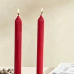 Karaca Home Wave 2-Piece Candle, 2cmx23cm, Red