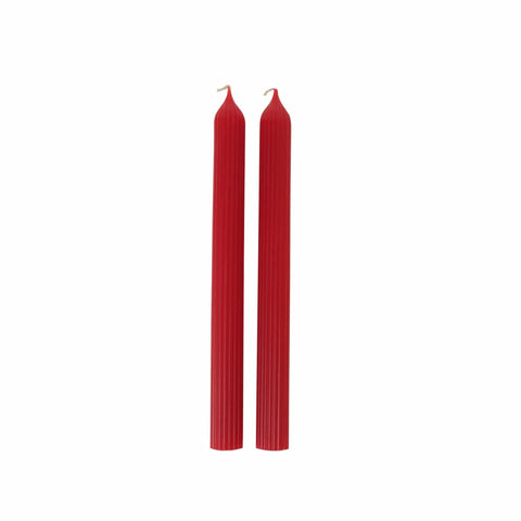 Karaca Home Wave 2-Piece Candle, 2cmx23cm, Red 