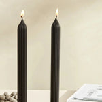 Karaca Home Wave 2-Piece Candle, 2cmx23cm, Black