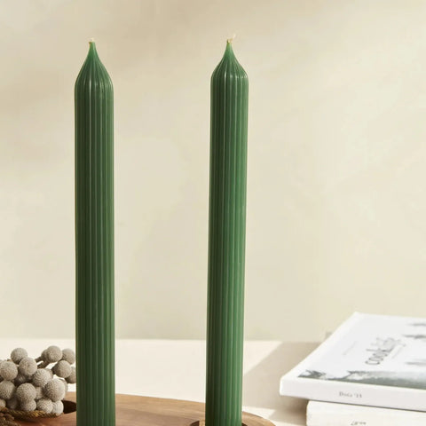 Karaca Home Wave 2-Piece Candle, 2cmx23cm, Green