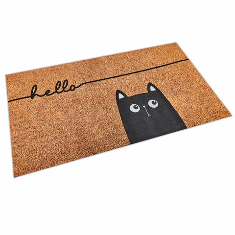 Kasmir Rugs 7/24 Sare Hello Decorative Door Mat, 45cmx75cm, Multi