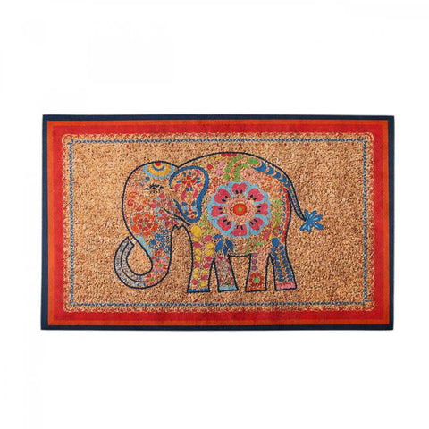 Kasmir Rugs 7/24 Sare Elephant Decorative Door Mat, 45cmx75cm, Multi