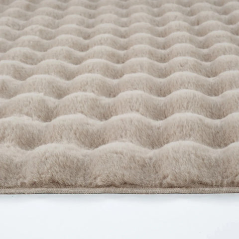 Kaşmir Rugs 7/24 Cosy Premium Bubble Rug, 100cmx150cm, Beige