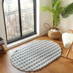 Kaşmir Rugs 7/24 Cosy Premium Bubble Rug, 80cmx150cm, Light Grey