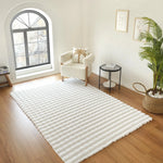 Kaşmir Rugs 7/24 Cosy Premium Bubble Rug, 120cmx180cm, White