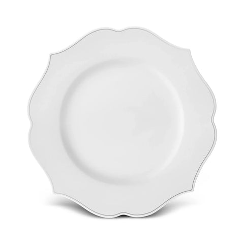 Karaca Melinda 24-Piece Porcelain Dinner Set for 6 People, White