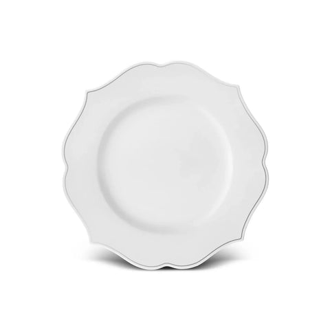 Karaca Melinda 24-Piece Porcelain Dinner Set for 6 People, White