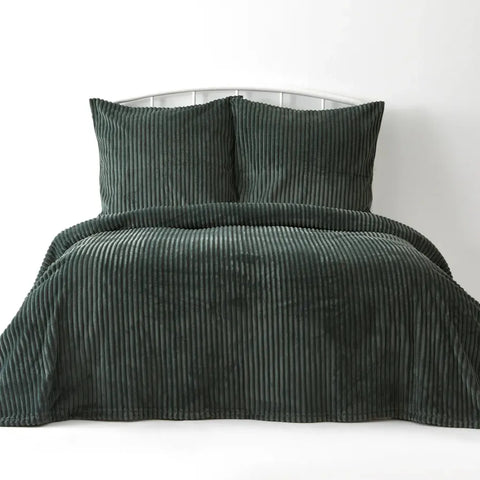 Karaca Home Joena Soft Bedspread Set, Double, Green