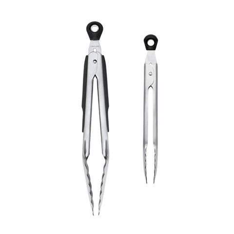 Oxo 2-Piece Tongs Set, Black