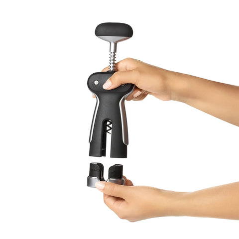 OXO Steel Winged Corkscrew With Removable Foil Cutter