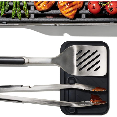 Oxo Good Grips 3-Piece Grilling Tool Set, Black Grey