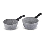 Karaca Gris Biogranite 2-Piece Induction Sauce Pan Set, Grey