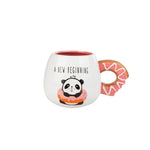 Karaca Animal Panda Stoneware Mug, 392ml, Multi