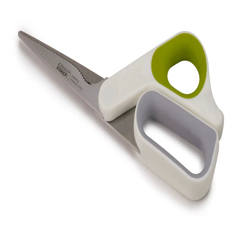 Joseph Joseph Powergrip Kitchen Scissors with Thumb Rest, White