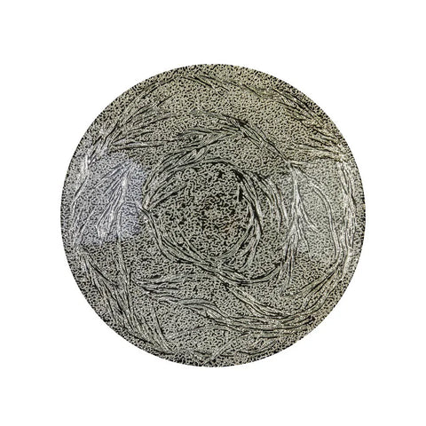 Karaca Moonshine Decorative Plate, 40cm, Silver