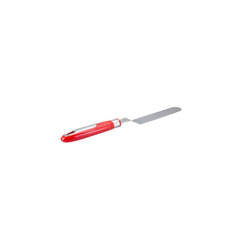 Karaca Retro Stainless Steel Angled Palette Knife, Red Silver